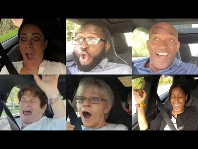 T.....0 - Fajny filmik pokazujacy reakcje ludzi na przyspieszenie Tesli