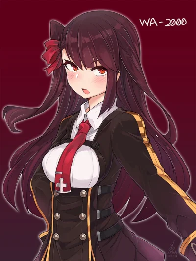 l.....f - #randomanimeshit #girlsfrontline #wa2000 #redeyesalert #pixiv #