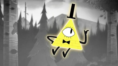 arturs36 - Żółty trójkąt obok Sonica - Bill Cipher z Gravity Falls