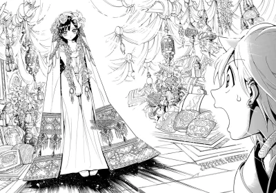 bastek66 - Morgiana w sukni ślubnej z ostatniego chapteru Magi #magi #manga #spoiler