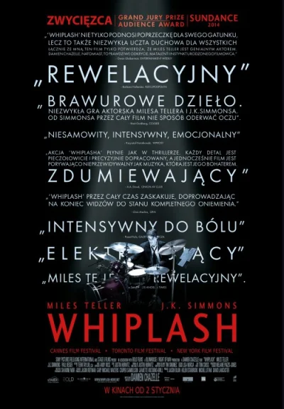 densflorek - Whiplash
Daję 10/10, chyba najlepszy film 2014r.

Mały spoiler (nie p...