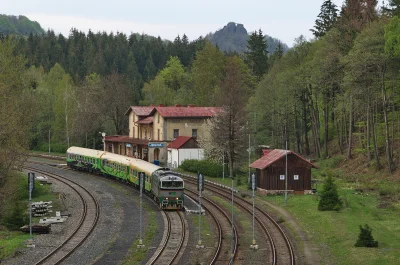 niemiec - 2019.04.27 || Jiřetín pod Jedlovou || 753 197-3 z pociągiem specjalnym rel....