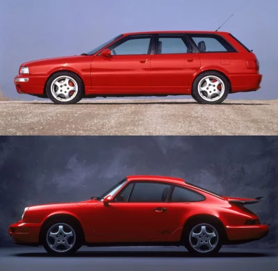 autogenpl - Z serii "znajdź różnice": Porsche 911 Carrera RS i Audi Avant RS2.



#po...