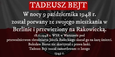 polwes - W nocy 9.10.1948 r komuniści porwali z mieszkania w Berlinie Tadeusza Bejta ...