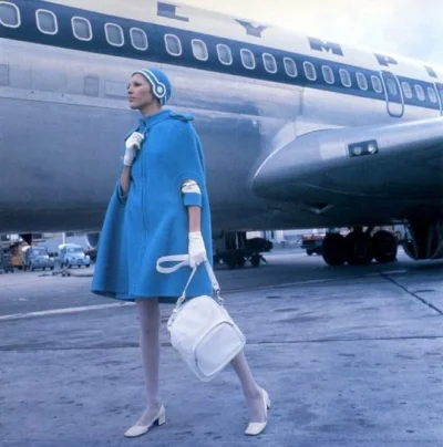 syn_admina - #vintagephotos
Olympic Airlines Stewardess Uniform by Pierre Cardin, 19...