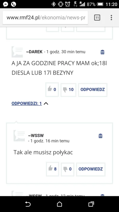 woojas - Komentarze na poziomie, w temacie wprowadzenia opłaty drogowej do paliwa ze ...