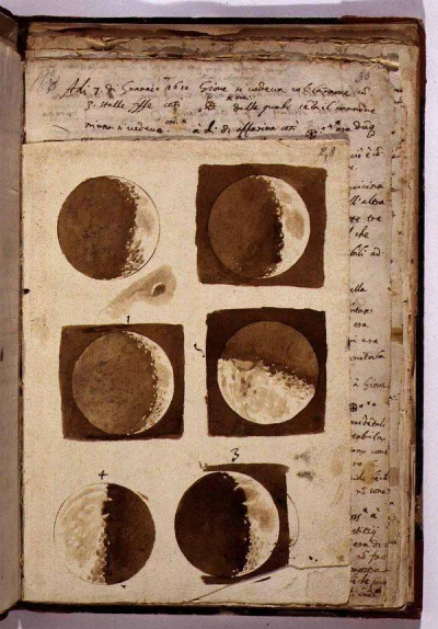 Zwiadowca_Historii - Imponujące rysunki księżyca wykonane przez Galileusza w 1610 rok...