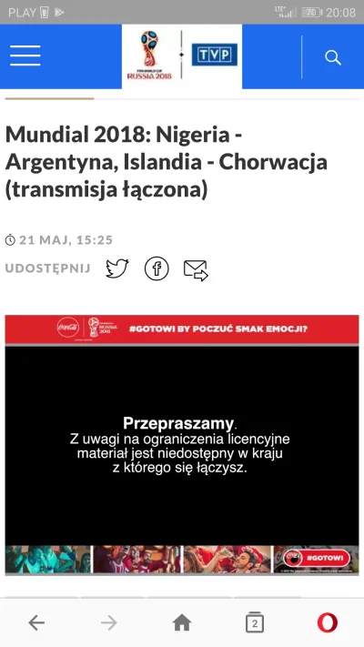 mikrologika - Chcę obejrzeć #mecz na komórce. Dotychczas wszystkie oglądałam na kompu...