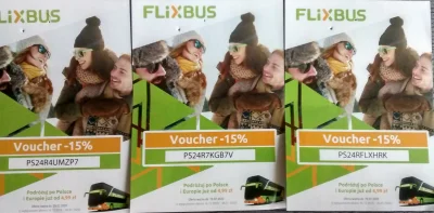 gigilacrimosoamoroso - Vouchery -15% do Flixbusa, gdyby ktoś akurat potrzebował.

#...