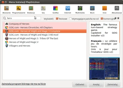 Szym-s - > Szkoda że nie ma wersji na linuxa, bo jedyny program obok heroes 3, który ...