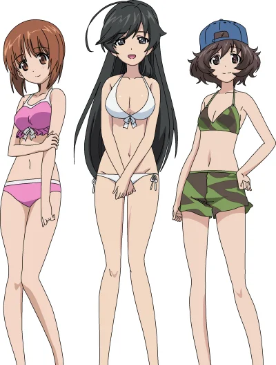 odglosy_bebnow - #randomanimeshit #girlsundpanzer #anime #swimsuitboners #mihonishizu...