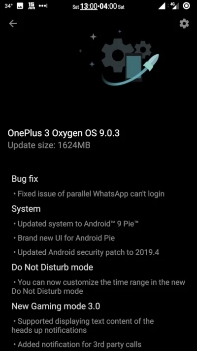 MarcinOrlowski - Wow! #oneplus wydało aktualizacje do #android 9 (Pie) dla #oneplus3 ...