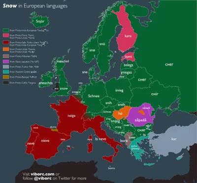 MusicURlooking4 - Śnieg w językach Europy.

#ciekawostki #gruparatowaniapoziomu