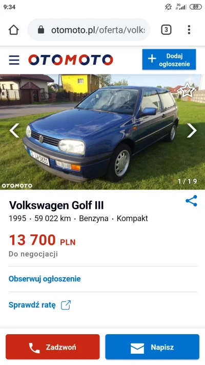 szczypior90 - Był ostatnio Matiz za 8000 zł to czas na coś bardziej znanego, golf 3 z...