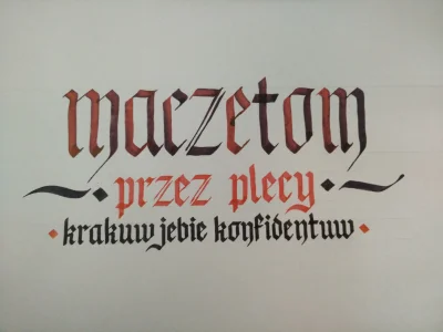 phoe - #kaligrafia #phoekaligrafuje #tworczoscwlasna #sztuka #krakow #maczeta 

#kr...