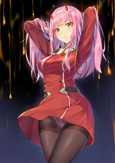 bakayarou - #randomanimeshit #darlinginthefranxx #zerotwo #thighs #pantsu #rajstopyan...