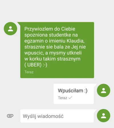 s.....t - Takie rzeczy tylko w #uber ;)

Kierowca jechał ze mną chyba wczoraj. Co tam...