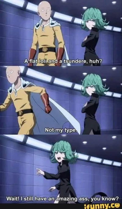 Banri - ¯\\(ツ)\/¯
#randomanimeshit #onepunchman #saitama #Tatsumaki