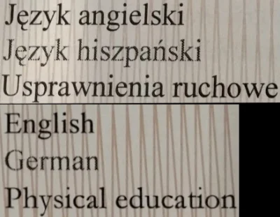 m.....s - Cóż, mi w angielskiej wersji suplementu dyplomu zajęcia z języka hiszpański...