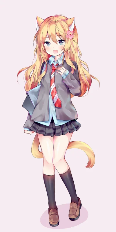 l.....f - #randomanimeshit #shigatsuwakiminouso #kaworimiyazono #kemonomimi #nekomimi...