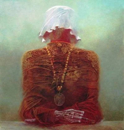 b.....a - #malarstwo #surrealizm #beksinski