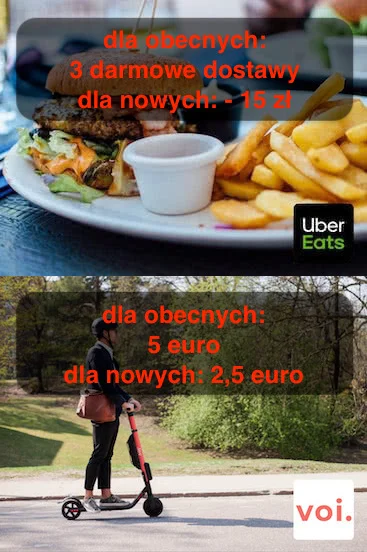 LubieKiedy - Uber Eats 3 darmowe dostawy i hulajnogi Voi 33 zł za darmo

Dajcie plu...