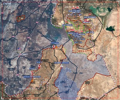 papier96 - Taka oto mapa jakoby SAA wyrównała front w Aleppo
#syria