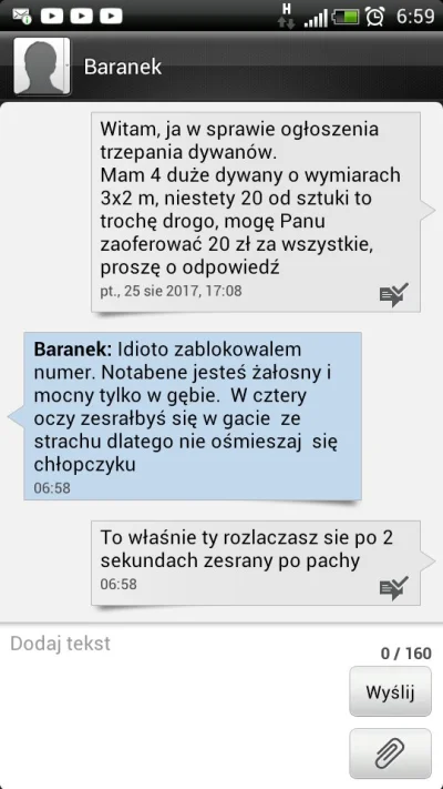 TypowyJanuszz_brzuchem - #baranekzolx
Dzisiaj po krotkiej rozmowie w koncu odpisal