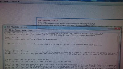 DzisiajJestPoniedzialek - miraski jakis cryptowall sie zainstalował i zada okupu za p...
