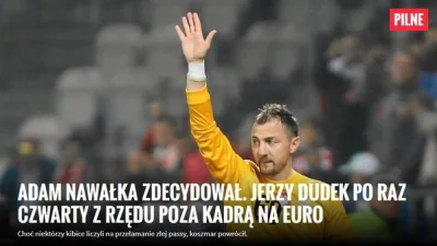 ASZdziennikpl - PILNE: Adam Nawałka zdecydował. Jerzy Dudek po raz czwarty z rzędu po...