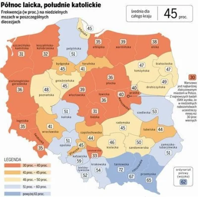 E.....l - @Wujek_Mietek: mapa frekfencji w kościołach.