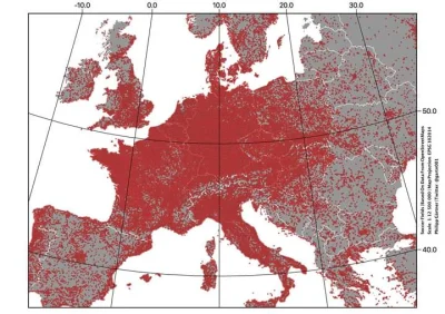 traczinho07 - Zagęszczenie boisk piłkarskich w Europie 
#mapa #stadiony #statystyka