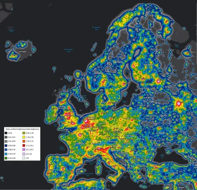 Lifelike - Mapa zanieczyszczenia światłem w Europie
Publikacja w "Science"
#nauka #...