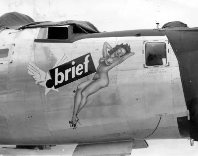 stahs - Samolot trafiony na początku to B-24M Liberator o nazwie własnej "Brief"
Wsz...