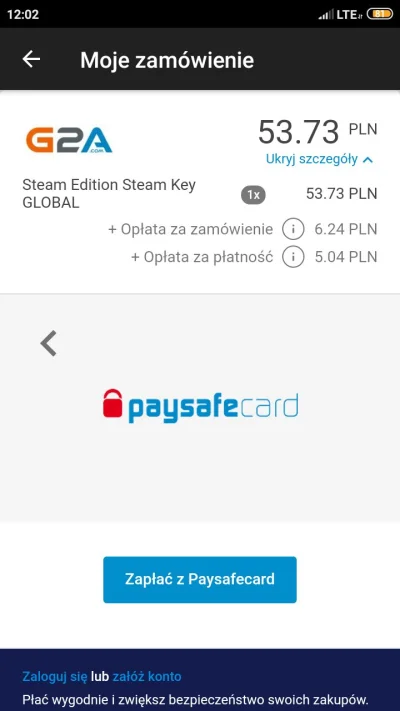 Antek98 - Mireczki chciałbym kupić grę na #g2a
Sama gra kosztuje tyle ile widzimy na ...