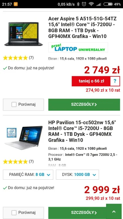 k.....o - #laptopy #pytanie #pcmasterrace #komputery

W cenie do 3k dostanę coś lepsz...