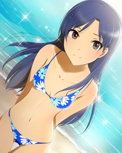 kedzior1916 - #randomanimeshit #idolmaster #chihayakisaragi #swimsuit @SzlomoBronszta...