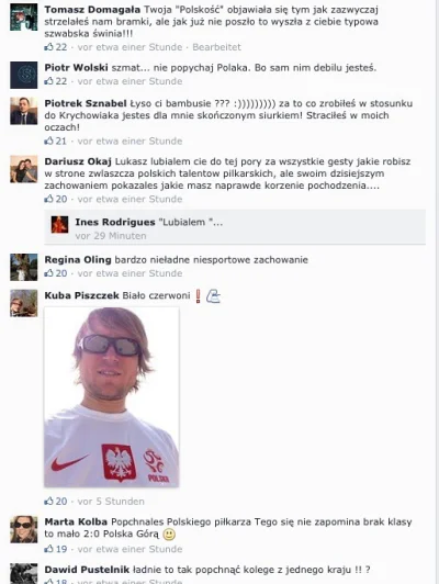 Lolenson1888 - Tymczasem na Facebooku Podolskiego...

#pilkanozna #mecz #bekazpodludz...