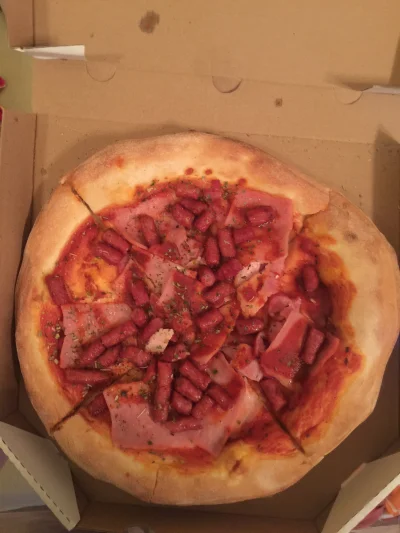Wypok2 - Zamówiłam sobie pizzę do oglądania #danielmagical i przyszło to ( ͡° ʖ̯ ͡°) ...