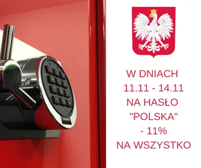 Sklepsejfy_pl - Od dzisiaj do środy na hasło "POLSKA" wszystkie produkty o 11% taniej...