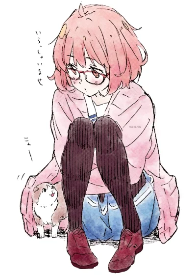 x.....c - #randomanimeshit #miraikuriyama #kyoukainokanata #meganekko