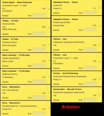 Obstaw - Betciki na dzisiaj, co myslicie? Pamietajcie o tagu #obstawzobstaw i grajcie...