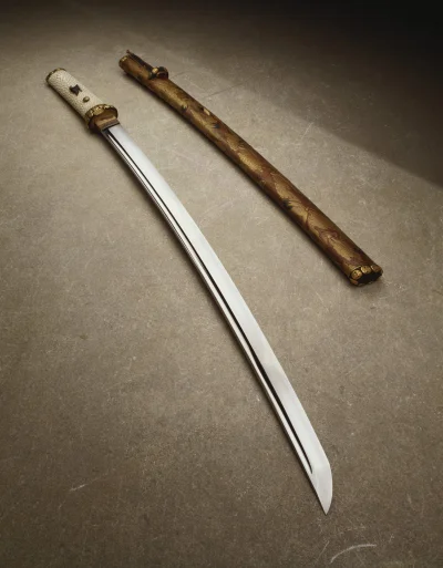 myrmekochoria - Yasumitsu Osafune z Bizen, Miecz, Japonia 1413 rok. Miecz został złoż...