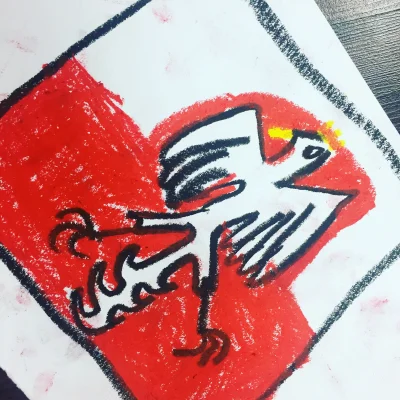Soju - Właśnie małe tajwańskie dziecko narysowało mi flagę Polski (｡◕‿‿◕｡) #tajwan #f...
