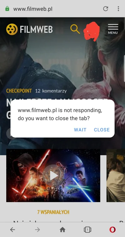 Ar_0 - Też macie taki problem z Filmweb na Operze (Android)? Każde przeładowanie stro...