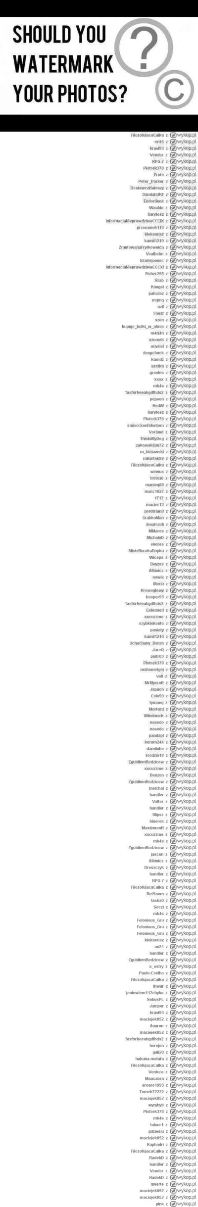 spisekmasonow - 834-1=833

#tysiacwatermarkow