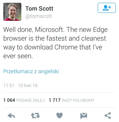 remikbdn - #heheszki #twitter #microsoft #edge #chrome #google #smieszneobrazki