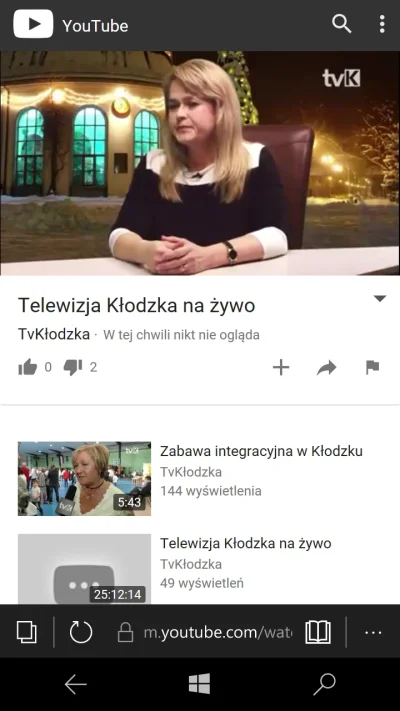 Sofa - Jest 23:54, a ja oglądam tv kłodzką na żywo z jutuba. Lol
Pic rel 

#gownow...