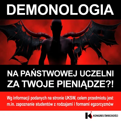 Racjonalnie - Demonologia na państwowej uczelni... XXI wiek.


 Na UKSW, uczelni pa...