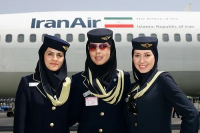 sln7h - @LibertyPrime: Dla ciekawskich - stroje stewardess Iran Air